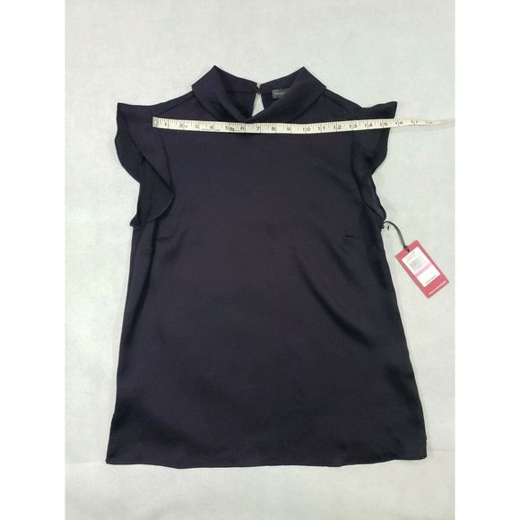 Vince Camuto Blouse Plum Purple Ruffled Sl… - Picture 8 of 8